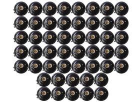 Kit 50 Plafons Plafonier Redondos Pretos E27 com Bocal de Porcelana 100W - Iluminação Residencial e Comercial Kit 50 Plafons Plafonier Redondos Pretos E27 com Bocal de Porcelana 100W - Iluminação Residencial e Comercial