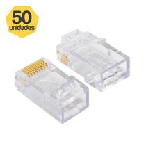 Kit 50 Plugs RJ45 Cat6 Importado