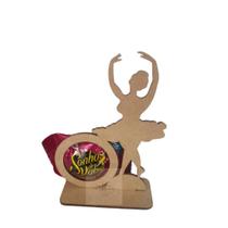 Kit 50 porta bombom bailarina em MDF Lembrancinha / Festa / Aniversário