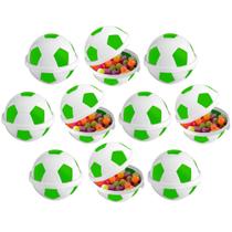Kit 50 Porta Mix Bola de Futebol Pote Doces Lembrancinha Bola de Futebol Verde