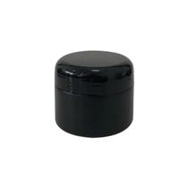 Kit 50 Potes Plástico 30g Preto para Envase Cremes e Produtos