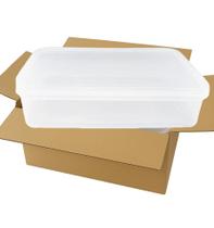 Kit 50 Potes PP 1L Com Tampa Lacre