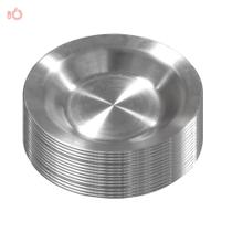 Kit 50 Pratos Alumínio Polido Reforçado para Merenda Escolar Kit 50 Pratos Alumínio Polido Reforçado para Merenda Escolar