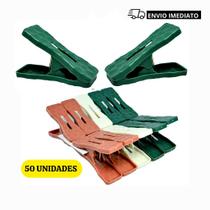 Kit 50 Prendedores de Plastico Resistente Pregador de Roupa Colorido Leve Casa Varal Lavanderia
