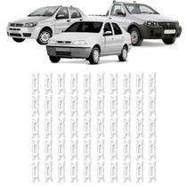 Kit 50 Presilha Fixadora Pingadeira Friso Teto Palio 96 a 2011 Siena 98 a 2011 Strada 99 a 2011