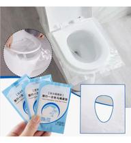 Kit 50 Protetor Descartável Assento Vaso Sanitário Plástico Kit 50 Protetor Descartável Assento Vaso Sanitário Plástico