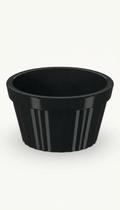 Kit 50 Ramekin Canelado Preto 60ml