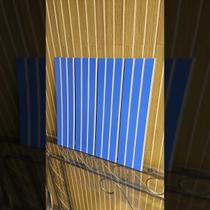 Kit 50 Ripado MDF Azul Painel Decorativo - Placa 45x11cm