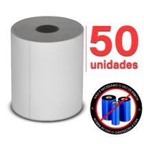 Kit 50 Rolos Etiqueta Térmica 100x150mm Serrilha E-commerce
