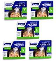 Kit 50 Saco de Poliéster Para Assar e Assados 30x41 Bompack