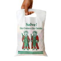 Kit 50 Sacolas plásticas São Cosme e Damião 20x30cm p/ doces Kit 50 Sacolas plásticas São Cosme e Damião 20x30cm p/ doces