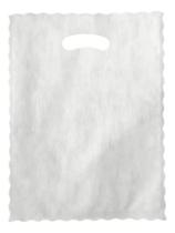 Kit 50 Sacolas Tnt 45g Boca Palhaço Alça Vazada Branca 30x40cm