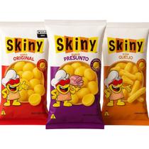 Kit 50 Salgadinhos Skiny de milho 35g sabores variados