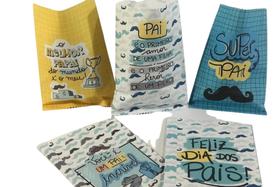 Kit 50 Saquinhos Lembrancinhas Dia dos pais Personalizados Kit 50 Saquinhos Lembrancinhas Dia dos pais Personalizados