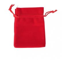 Kit 50 Saquinhos Veludo 10X12Cm Vermelho