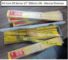 Kit 50 Serras manual 12" 300mm 24T - Starrett