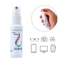 Kit 50 Solução de Limpeza Para Lentes Oculos Tela Celular Tablet Monitor Notebook Camera Projetor - Clean'up
