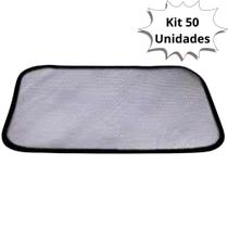 Kit 50 Tela Para Pia e Lavatório 39x30cm Ralinho Japonês Evita Entupimento + Protege Cuba Inox Nylon Resistente Revenda