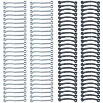 Kit 50 Tirantes Pretos + 50 Brancos Lavadora Brastemp Consul