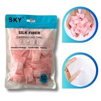 Kit 50 Toalha Desidratada Comprimido Compacta Descartável