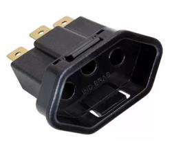 Kit 50 Tomada Fernik Fêmea Painel Embutir 3 Pinos 20a Preto