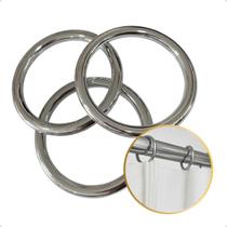 Kit 50 Un Argola Para Cortina Varão Simples Comum Ilhós Médio 19mm Instalação Cor