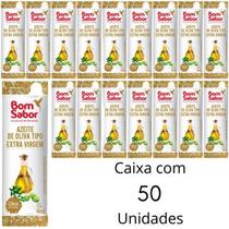 Kit 50 Un De Azeite Extra Virgem Em Sachês Bom Sabor Stick 4ml Para Legumes Saladas Vegetais