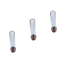 Kit 50 un Tubete Acrílico com tampa Marrom 12cm para Festas Kit 50 un Tubete Acrílico com tampa Marrom 12cm para Festas