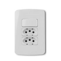 Kit 50 Uni MG B3 1 Int Simples 10A 250V + 2 Tom 2P+T 20A 4x2 Kit 50 Uni MG B3 1 Int Simples 10A 250V + 2 Tom 2P+T 20A 4x2