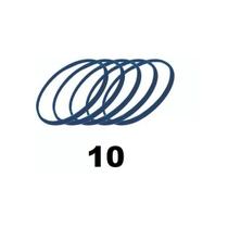 Kit 50 Unidades Borracha Panela Pressão Silicone Azul