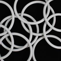 Kit 50 Unidades de Argola 11,5cm Branca Para Artesanato