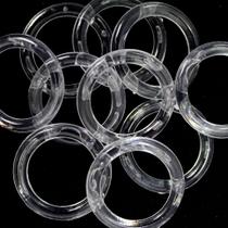Kit 50 Unidades de Argola Plástica Incolor 2,7cm Para Artesanato Kit 50 Unidades de Argola Plástica Incolor 2,7cm Para Artesanato
