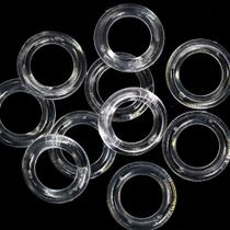 Kit 50 Unidades de Argolas Pequena 2,3cm Incolor Resistente