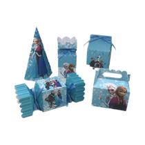 kit 50 Unidades Decoração Tema Frozen Festa aniversário Elsa