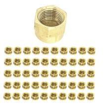Kit 50 Unidades Porca Ar Condicionado Para Flange 3/8 Latão
