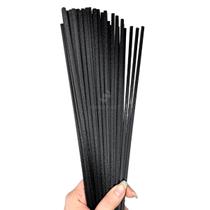 Kit 50 Varetas Fibra Algodão 4mm Difusor Ambiente Lavabo Aromatizador Perfume Banheiro Decoração