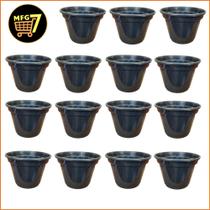 Kit 50 Vasos 14 preto Para Suculentas e Orquídeas Kit 50 Vasos 14 preto Para Suculentas e Orquídeas