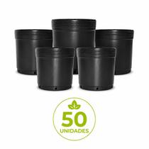 Kit 50 Vasos Plástico Flexíveis Para Mudas 12 Litros Kit 50 Vasos Plástico Flexíveis Para Mudas 12 Litros