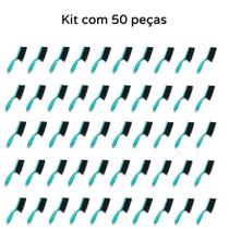 Kit 50 vassoura escova vassourinha de mão multiuso compel 27cm espanadeira nylon limpeza dia a dia balcão bancada, cinza churrasqueira Kit 50 vassoura escova vassourinha de mão multiuso compel 27cm espanadeira nylon limpeza dia a dia balcão bancada, cinza churrasqueira