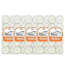 Kit 50 Velas Flutuantes Branca 3,5cm x 1cm Kit 50 Velas Flutuantes Branca 3,5cm x 1cm