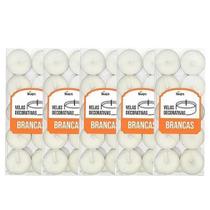 Kit 50 Velas Flutuantes Branca 3,5cm x 1cm Kit 50 Velas Flutuantes Branca 3,5cm x 1cm