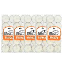 Kit 50 Velas Flutuantes Branca Decoração Romântica Kit 50 Velas Flutuantes Branca Decoração Romântica