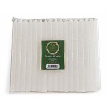 Kit 50 Velas Palito Brancas 18cm Parafina Pura Alta Durabilidade Kit 50 Velas Palito Brancas 18cm Parafina Pura Alta Durabilidade