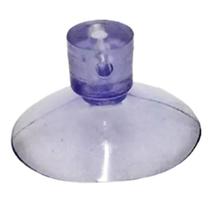 Kit 50 Ventosas de 30mm Pvc Cristal Ventosa Com Furo 2,5 Ou 5mm Furos Lateral E Topo