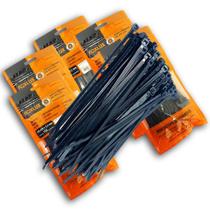 Kit 500 Abraçadeiras de Nylon Preta Foxlux 14cm x 3,5mm Kit 500 Abraçadeiras de Nylon Preta Foxlux 14cm x 3,5mm