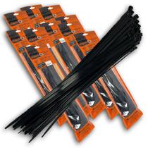 Kit 500 Abraçadeiras de Nylon Preta Foxlux 37cm x 7,0mm