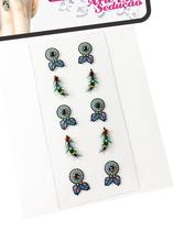 Kit 500 Adesivos de Unha 3D, Arte Sedução.