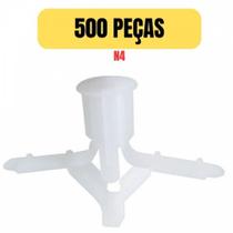 Kit 500 bucha de gesso fly plastica n4