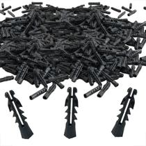 Kit 500 Buchas de Fixação Plástica 6mm x 30mm com Aletas para Alvenaria e Concreto Kit 500 Buchas de Fixação Plástica 6mm x 30mm com Aletas para Alvenaria e Concreto