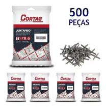 Kit 500 Espaçador Cruzeta Junta piso e Azulejo 1,5mm Cortag